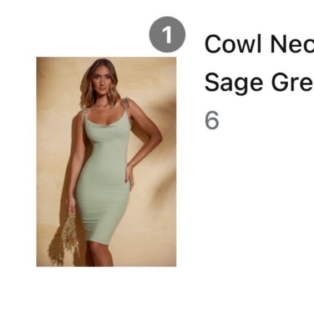 Oh Polly Cowl Neck Backless Midi Dress